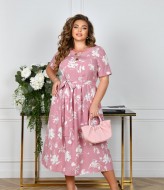 Платье с поясом KYB-21185A14.7