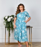 Платье с поясом KYB-21185A14.7