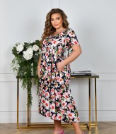 Летнее платье свободного кроя  KYB-21190A15.5