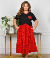 Комбинированное платье KYB-21183A15