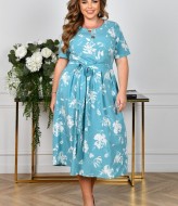 Платье с поясом KYB-21185A14.7