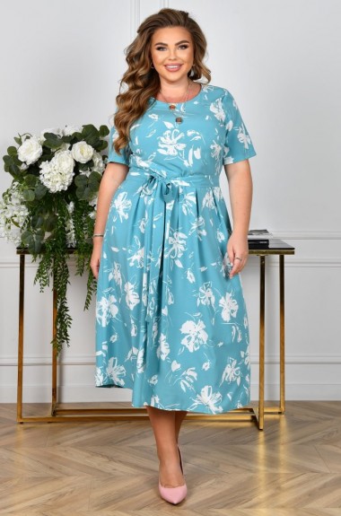 Платье с поясом KYB-21185A14.7 Платье с поясом KYB-21185A14.7