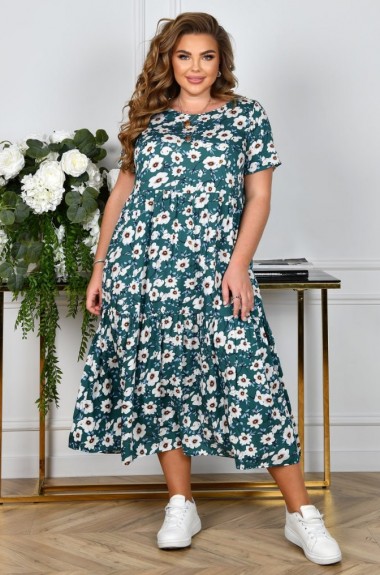 Платье свободного кроя миди KYB-21187A15.5 Платье свободного кроя миди KYB-21187A15.5