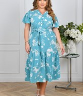 Платье с воланом KYB-21191A15