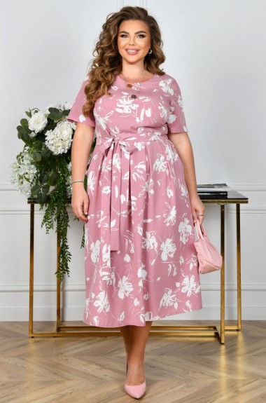 Платье с поясом KYB-21185A14.7 Платье с поясом KYB-21185A14.7