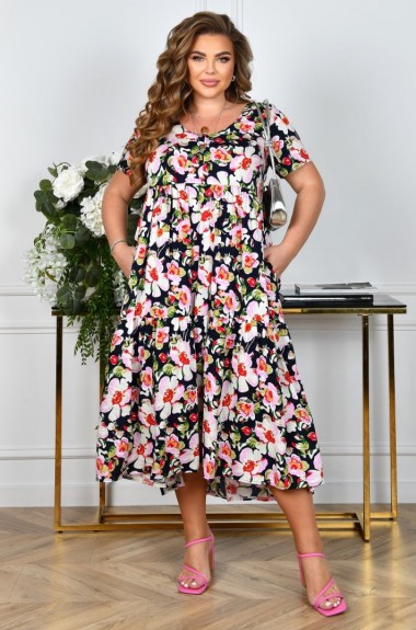 Летнее платье свободного кроя KYB-21190A15.5 Летнее платье свободного кроя KYB-21190A15.5