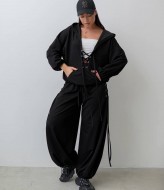 Женский спортивный костюм с широкими штанами IS-199A1350