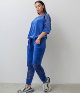 Велюровый костюм с перфорацией  IS-200A1150