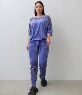 Велюровый костюм с перфорацией  IS-200A1150