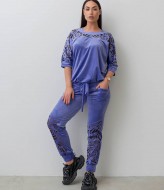 Велюровый костюм с перфорацией  IS-200A1150