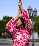 Летнее платье с рукавом NOB-24032A380