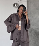 Женский брючный костюм из шелка  LID-618A1200