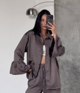 Женский брючный костюм из шелка  LID-618A1200