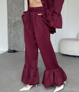 Женский брючный костюм из шелка  LID-618A1200