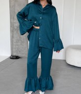 Женский брючный костюм из шелка  LID-618A1200