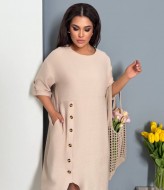 Платье из льна свободного покроя  LF-269A420