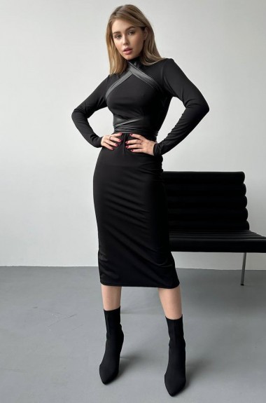 Платье с портупеей OTA-201A400 Платье с портупеей OTA-201A400