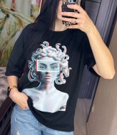 Женская футболка с принтом OTA-215A400