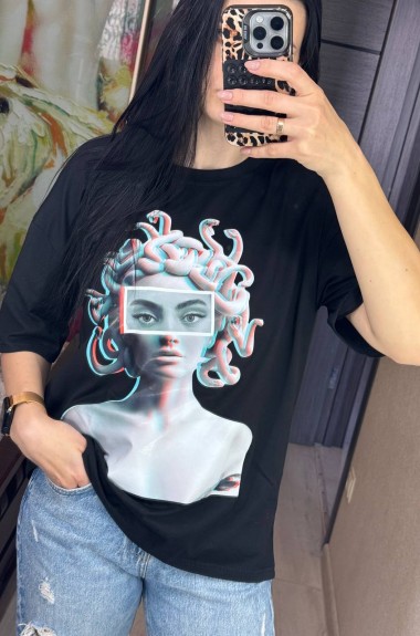 Футболка з принтом OTA-215A400