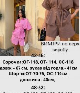 Костюм (рубашка + шорты) JAV-830A700