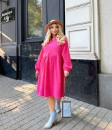 Платье из микровельвета ET-8820A480