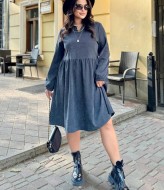 Платье из микровельвета ET-8820A480