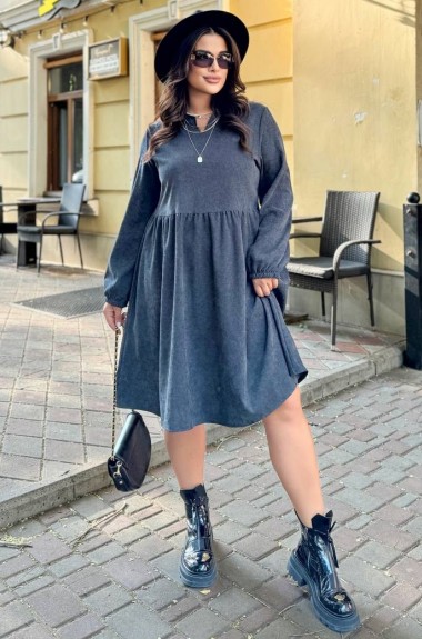 Платье из микровельвета ET-8820A480