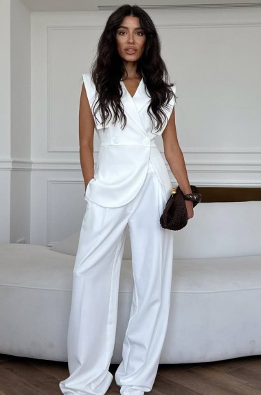 Брючный костюм женский с жилетом SAP-099A580 Брючный костюм женский с жилетом SAP-099A580