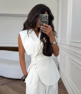 Брючный костюм женский с жилетом  SAP-099A580