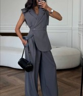 Брючный костюм женский с жилетом  SAP-099A580