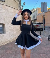 Платье в школьном стиле YLM-579A520