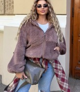 Шубка с капюшоном AB-1823A15