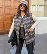 Жилетка в клетку женская  AB-1824A17