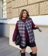 Жилетка в клетку женская  AB-1824A17