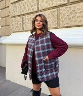 Жилетка в клетку женская  AB-1824A17