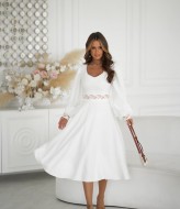 Платье с рукавами фонариками миди  KA-7559A850