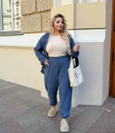 Спортивный костюм вельвет  AB-1822A16