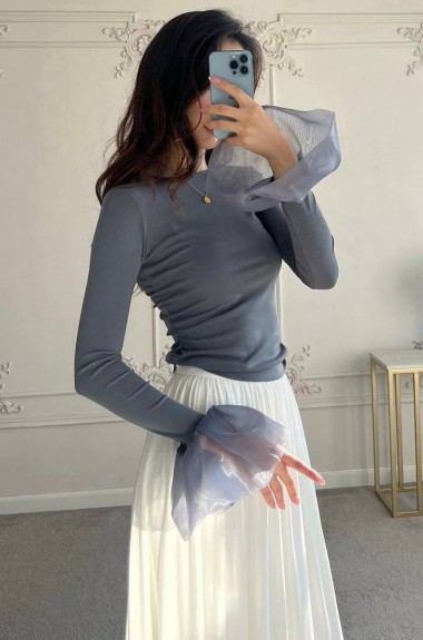 Лонгслив с воланами LK-314A330 Лонгслив с воланами LK-314A330