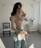 Лонгслив с воланами LK-314A330