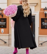 Платье в рубчик теплое  EY-684A25B28