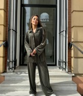 Бархатный брючный костюм женский LID-872A1200 Бархатный брючный костюм женский LID-872A1200