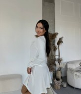 Теплый костюм женский с юбкой  KG-387A390