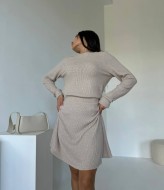 Теплый костюм женский с юбкой  KG-387A390