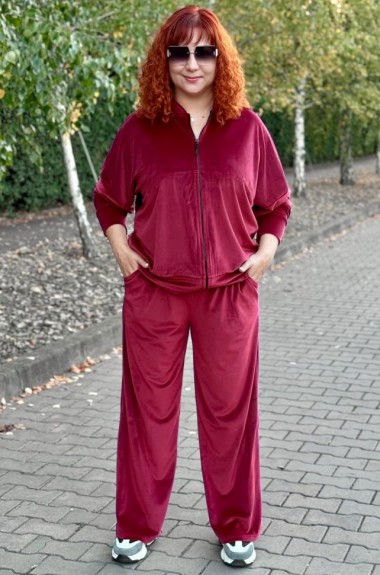 Велюровый костюм без капюшона NF-3804A750 Велюровый костюм без капюшона NF-3804A750