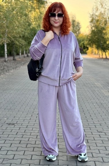 Велюровый костюм без капюшона NF-3804A750 Велюровый костюм без капюшона NF-3804A750