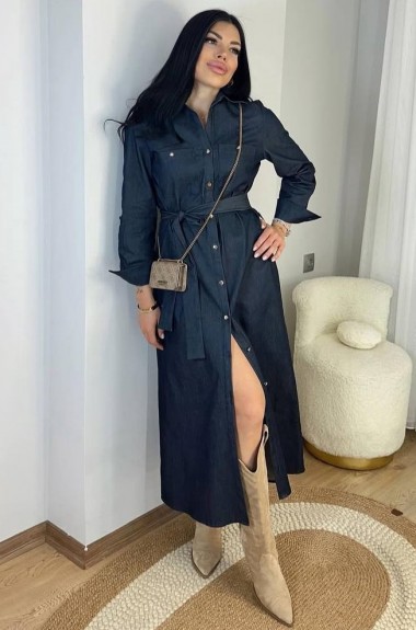 Платье из денима RED-rs141A600 Платье из денима RED-rs141A600