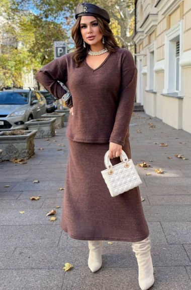 Костюм свитер и юбка MT-400A650 Костюм свитер и юбка MT-400A650