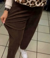 Женские тёплые вельветовые брюки KC-0510A630