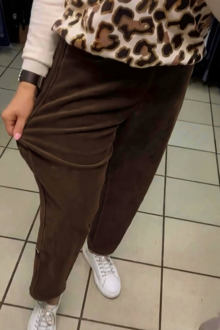 Женские тёплые вельветовые брюки KC-0510A630