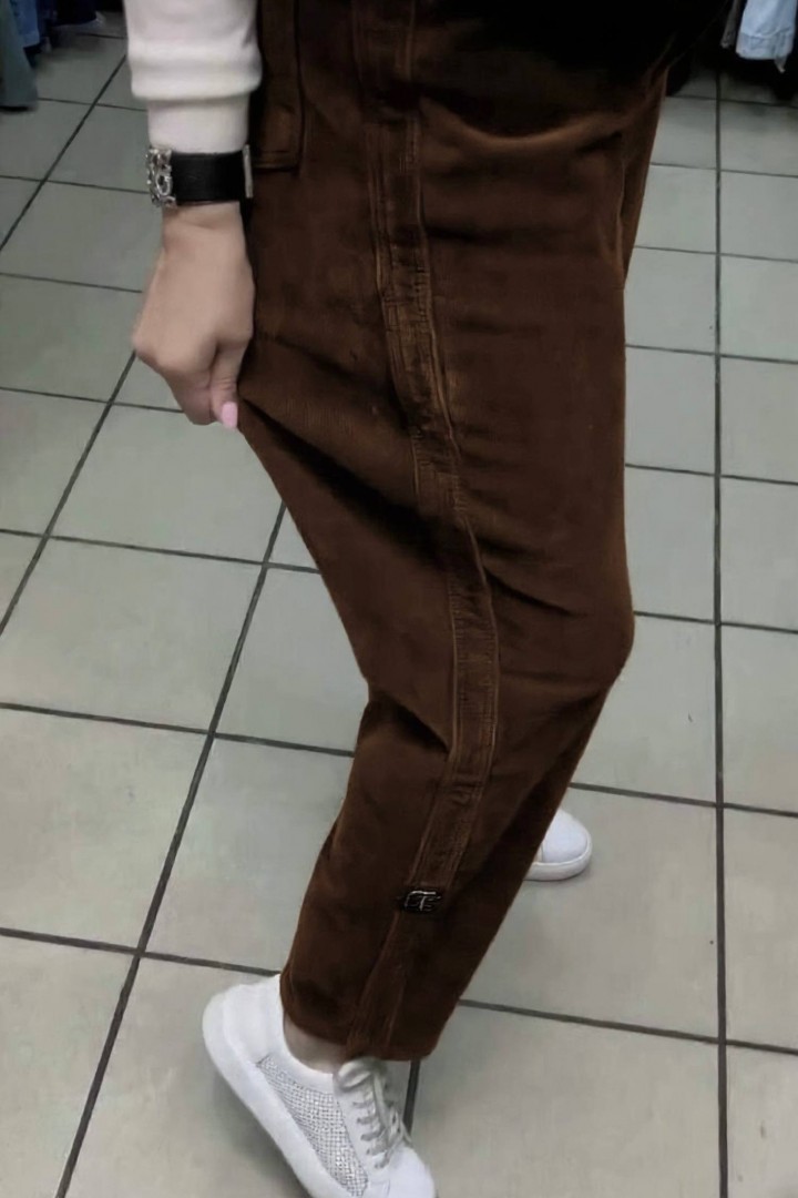 Женские тёплые вельветовые брюки KC-0510A630